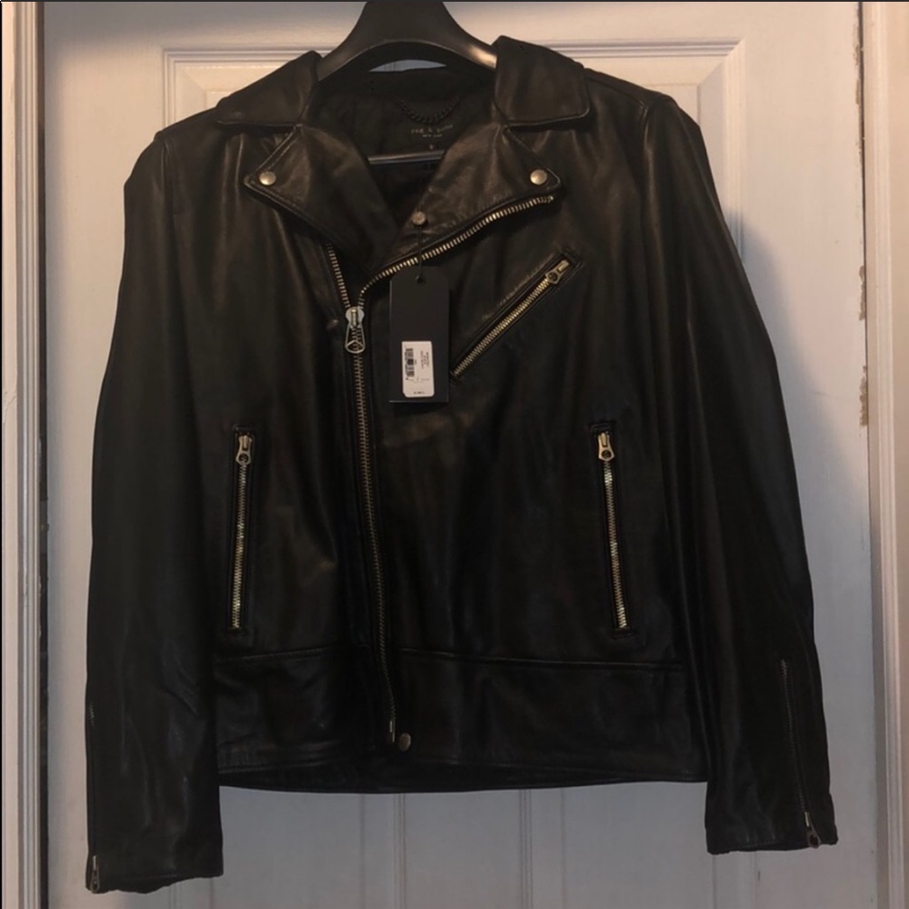 Brand New Rag & Bone Leather Jacket w/ Tags Large